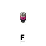 Delrin drip tip : F (Dark Pink)