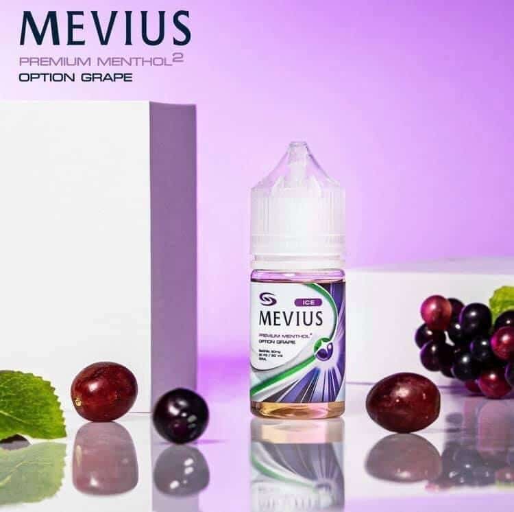 Mevius Ice Premium Menthol Saltnic 30ML 30MG Option Grape 1
