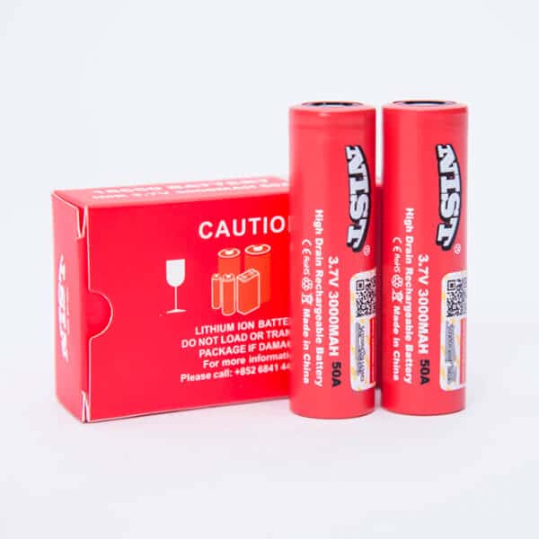 NIST RED 18650 Battery 3000mah 2 1