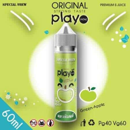 Play More Cooling 60ML Green Apple