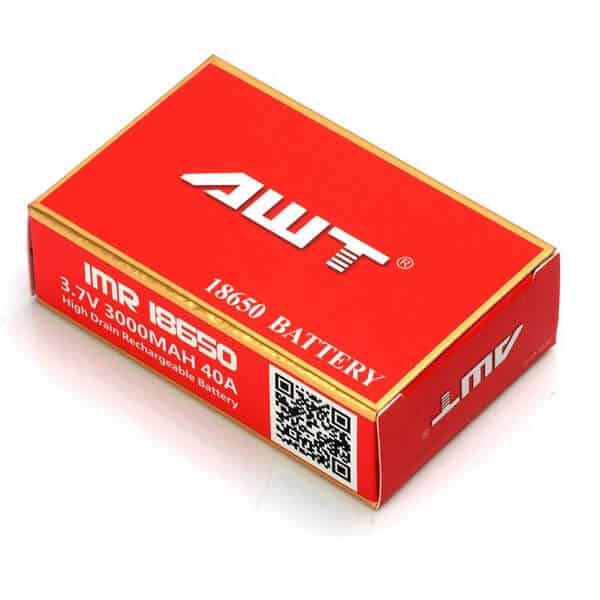 RED AWT 18650 Batteries 2 1