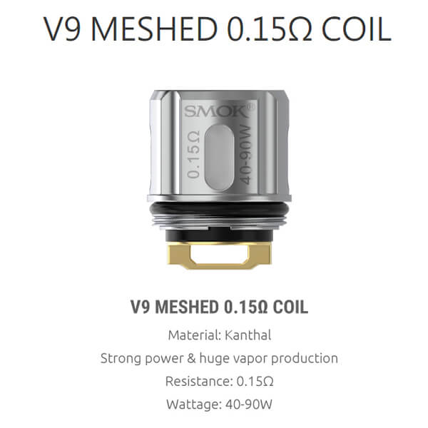 TFV9 Meshed 0 15 ohm Coil 1