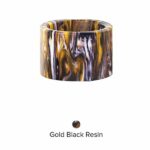 Gold Black Resin