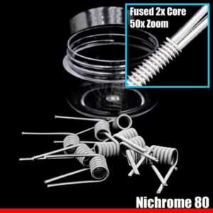WIREOPTIM 24N80 34N80 2X CORE Fused Pre Made Coils 3MM 1