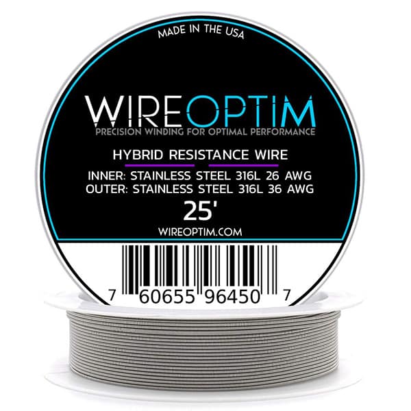 WIREOPTIM 36SS 26SS Single Core Hybrid Wire Spools 25ft