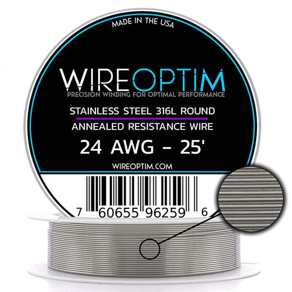 WIREOPTIM Stainless Steel 316L Wire 24AWG
