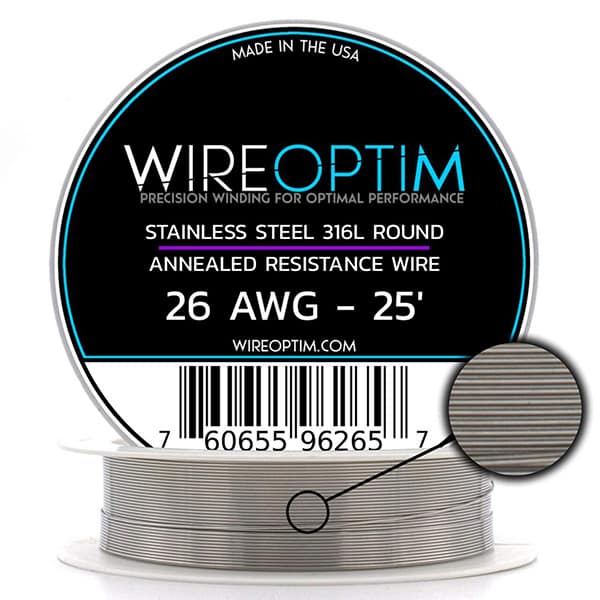 WIREOPTIM Stainless Steel 316L Wire 26AWG