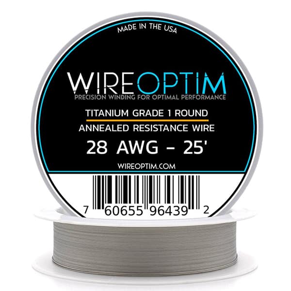 WIREOPTIM Titanium Grade 1 Wire 28AWG