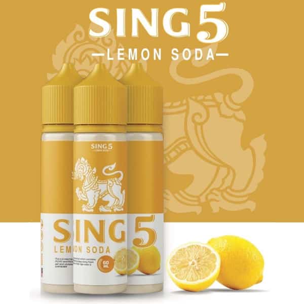 Sing5 Lemon Soda 60ml 1