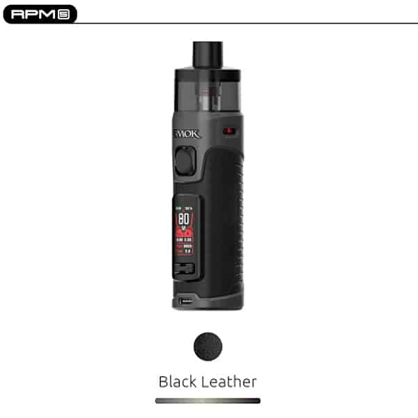 RPM 5 Pod Kit Smoktech Black Leather