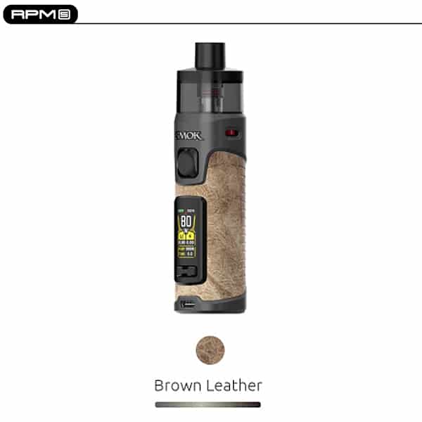 RPM 5 Pod Kit Smoktech Brown Leather
