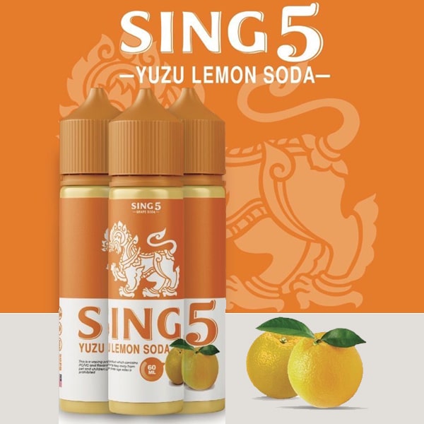 Sing5 Orange Yuzu Lemon Soda 60ml 1