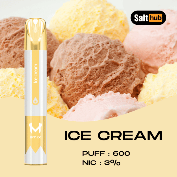 M STIX Disposable Pod Salt Hub Ice Cream