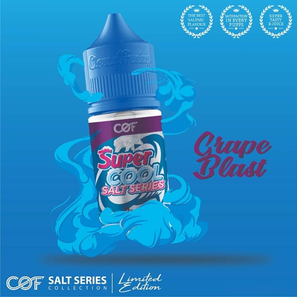 Super Cool COF Salt 30ml Grape Blast 1