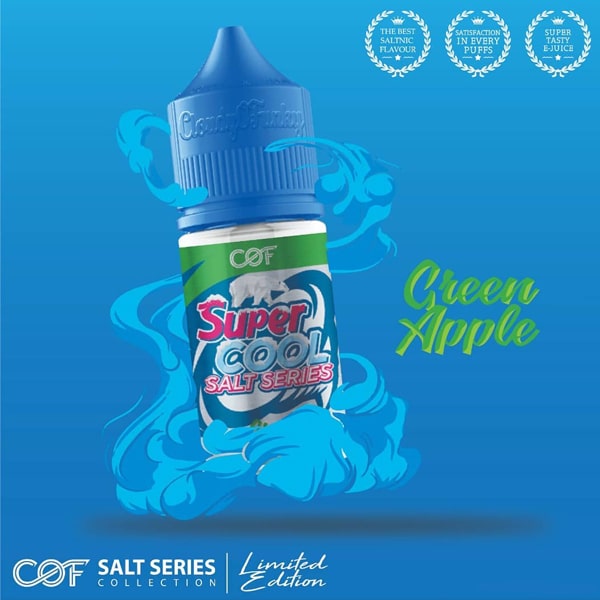 Super Cool COF Salt 30ml Green Apple 1