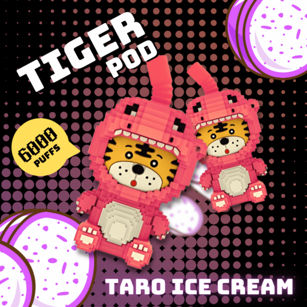 Chengda Tiger Disposable Pod 6000Puff Taro Ice Cream