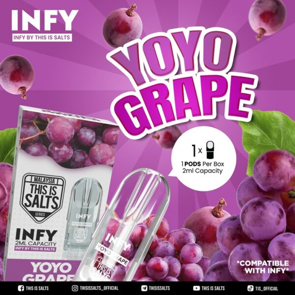 INFY Pod Cartridge This is Salt Yoyo Grape