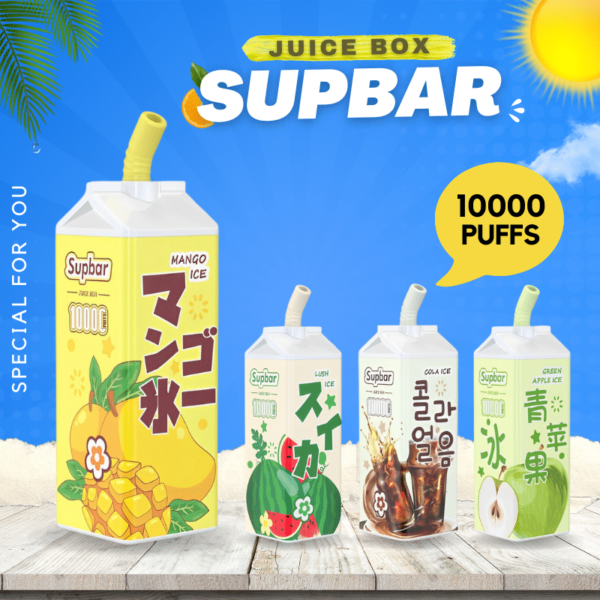 Supbar Juice Box Disposable Pod 10000puffs 1