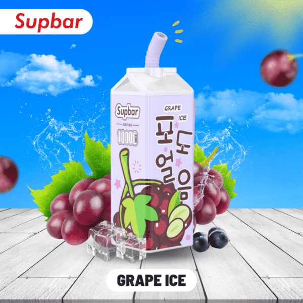 Supbar Juice Box Disposable Pod 10000puffs grape ice
