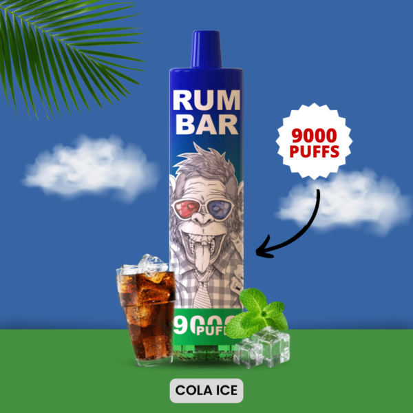 RUM BAR 9000puffs Disposable Vape Cola Ice