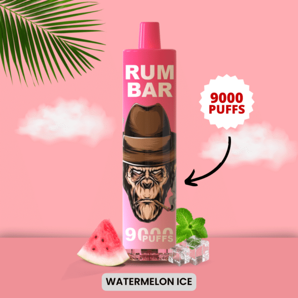 RUM BAR 9000puffs Disposable Vape Watermelon Ice