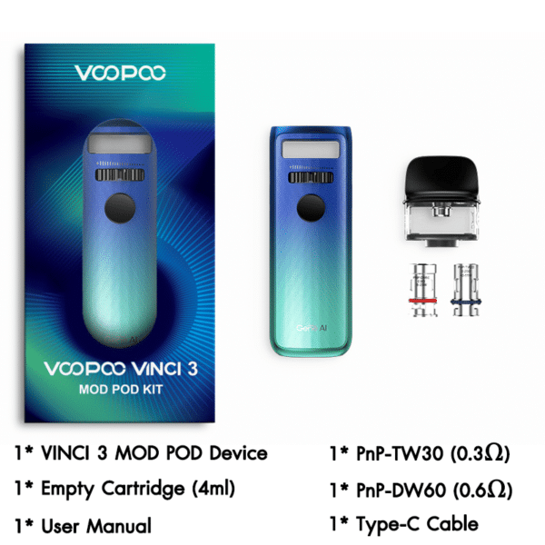 VINCI 3 Mod Pod Kit Voopoo 10