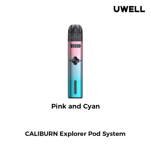 Caliburn Explorer Pod System Kit Uwell Pink And Cyan