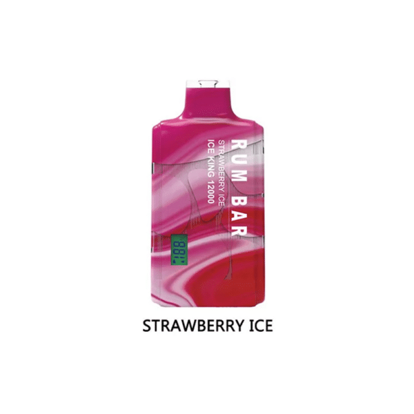Rum Bar Ice King 12000Puffs Disposable Pod StrawberryIce