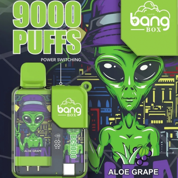 Bang Box 9000Puffs Disposable Vape Aloe Grape
