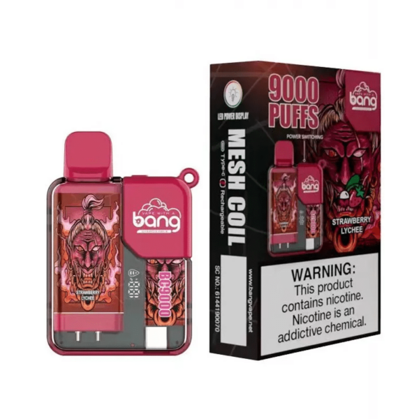 Bang Box 9000Puffs Disposable Vape Strawberry Lychee