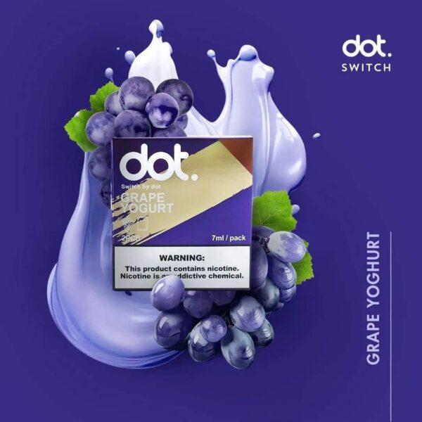 Dotswitch Pod Juice Brown Label 12mg Grape Yoghurt
