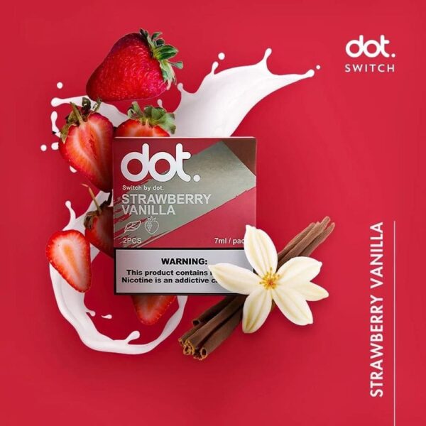 Dotswitch Pod Juice Brown Label 12mg Strawberry Vanilla